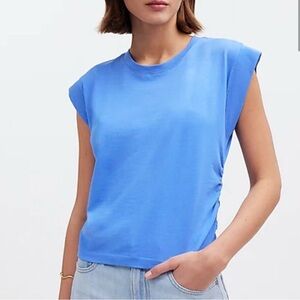 Madewell Side-cinch muscle tee - blue